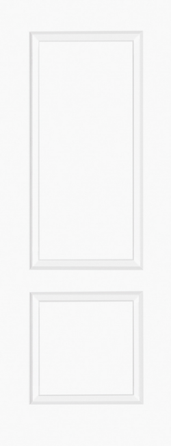 White Moulded Smooth Berlin 2P