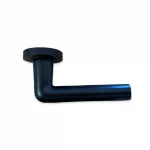 Round Black Aluminium Handle