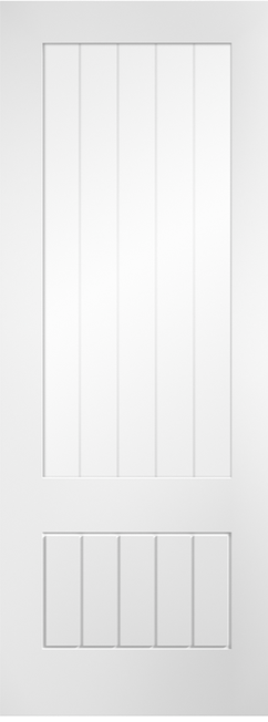 LPD Mexicano 1 Light 3/4 Glazed Primed White Door