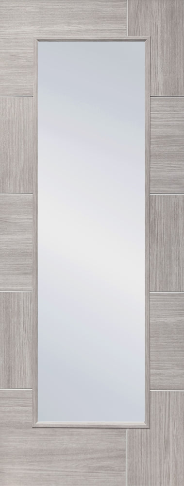 XL Joinery Laminate White Grey Ravenna Clear Glass