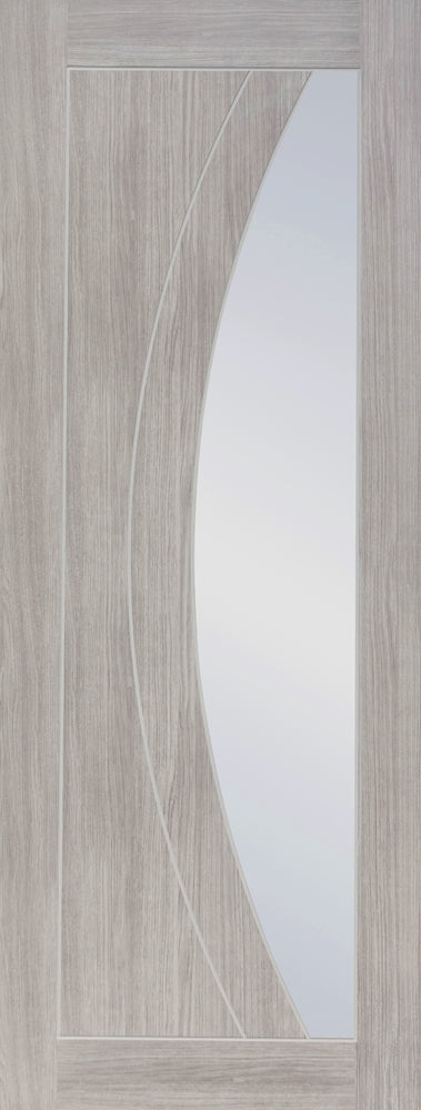 XL Joinery Laminate White Grey Salerno Clear Glass