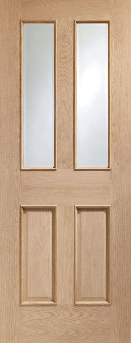 XL Joinery Oak Malton Clear Bevelled Glass RM