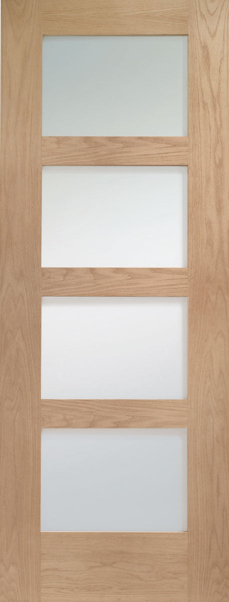 XL Joinery Prefinished Oak Shaker Clear Glazed