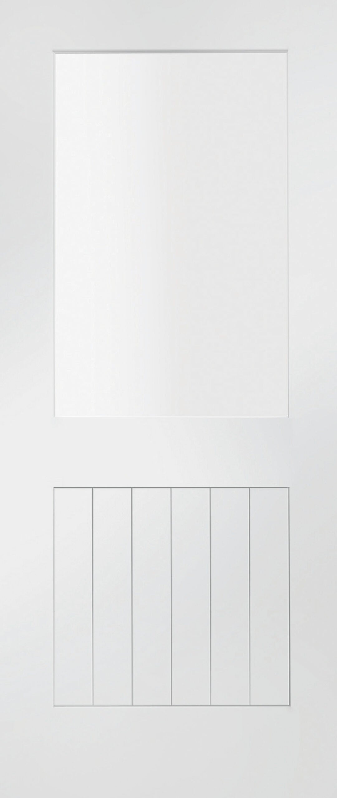 XL Joinery White Primed Suffolk Clear Glazed Fire Door